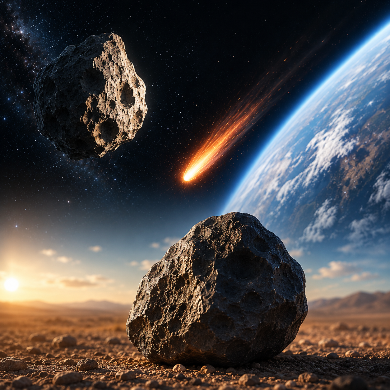 Was ist der Unterschied zwischen einem Meteorit und einem Asteroid?