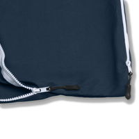 Thumbnail for Traveler's Pal Hüttenschlafsack aus 100% Baumwolle - Schlafsack mit Reißverschluss an Seite und Fußende - Leichter und dünner Inlett Sommerschlafsack atmungsaktiv und hautfreundlich Indigoblau.