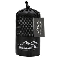 Thumbnail for Traveler's Pal Hüttenschlafsack aus 100% Baumwolle - Schlafsack mit Reißverschluss an Seite und Fußende - Leichter und dünner Inlett Sommerschlafsack atmungsaktiv und hautfreundlich Silbergrau.